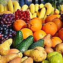 Frutas dietas saludables y agricultura familiar