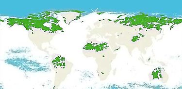 Mapa global de regiones con ecosistemas intactos